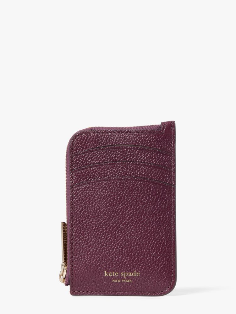 Kate Spade Margaux Zip Cardholder In Deep Cherry Modesens