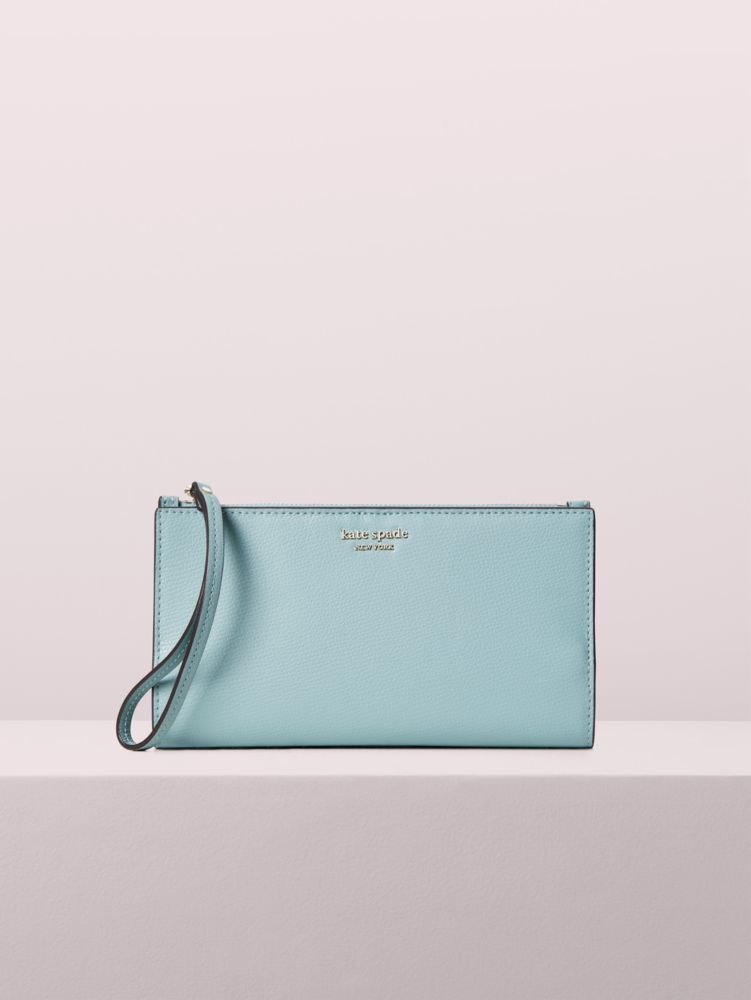 Sylvia Large Continental Wristlet, Frosted Spearmint, ProductTile