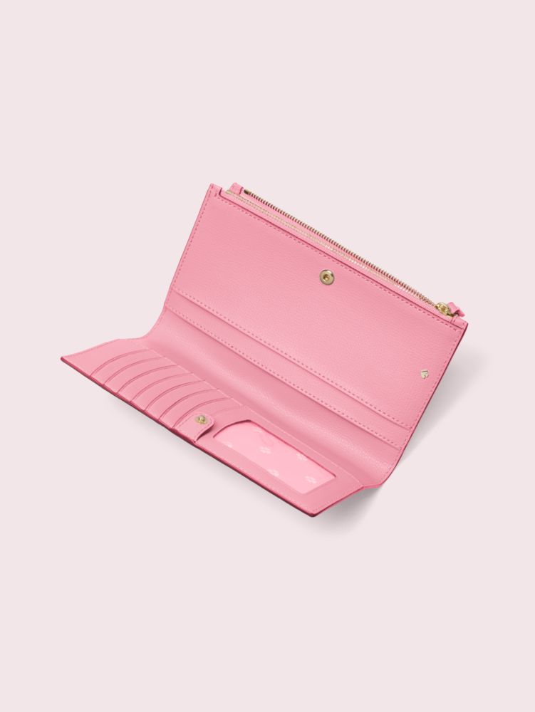 Sylvia Large Continental Wristlet, Blustery Pink, Product