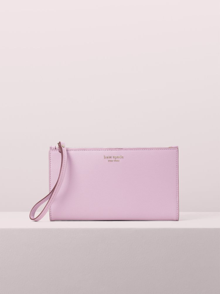 Sylvia Large Continental Wristlet, Orchid, Product