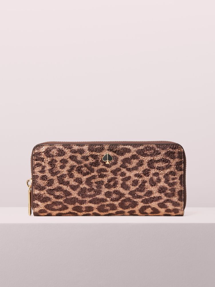 kate spade leopard print wallet