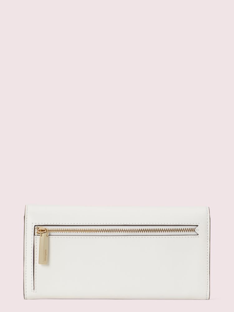 Nicola Twistlock Flap Continental Wallet, Optic White, Product