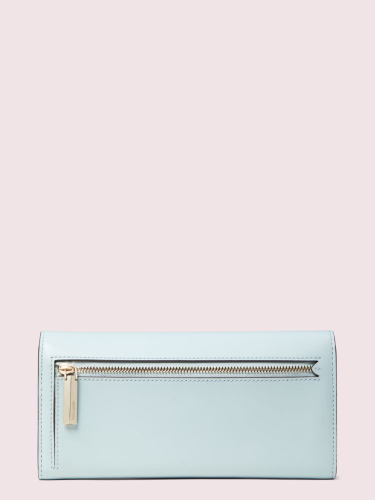 Nicola Twistlock Flap Continental Wallet, Cloud Mist, Product