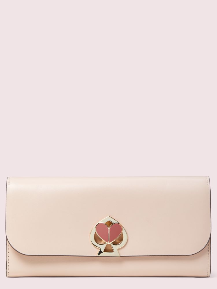 Nicola Twistlock Flap Continental Wallet, Blush, ProductTile