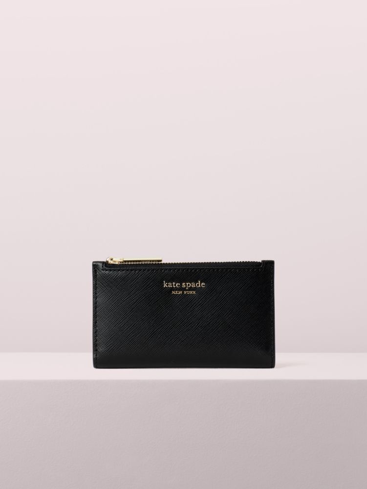 Women's black spencer small slim bifold wallet Kate Spade New York