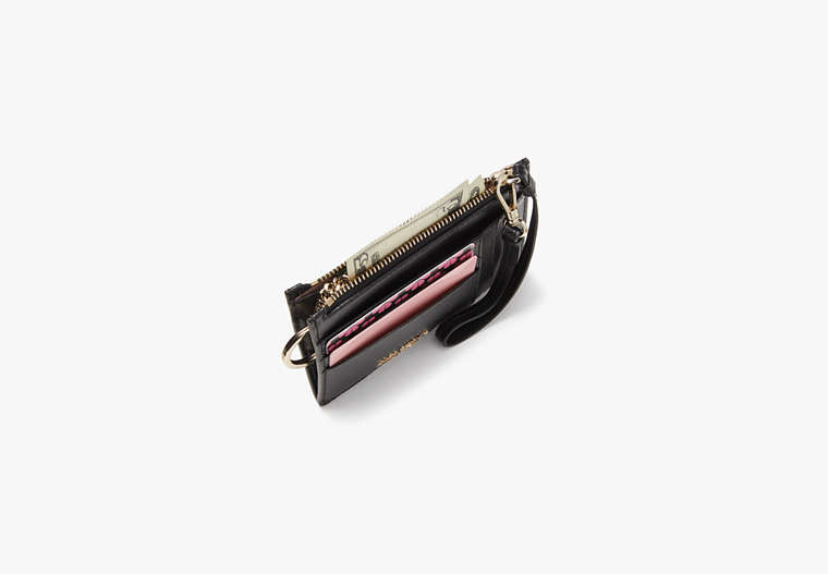 Spencer Cardholder Wristlet, Black / Glitter, Product