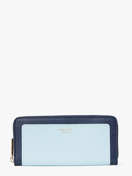 Kate Spade Margaux Slim Continental Wallet In Blue Glow Multi