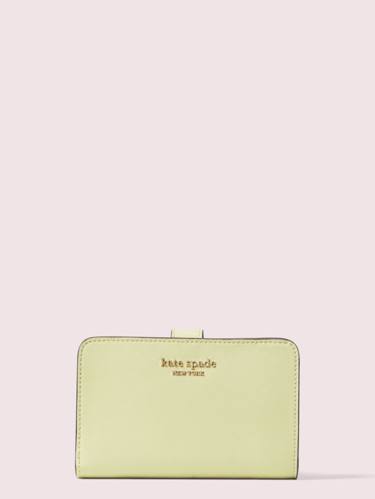 Spencer Compact Wallet, Lemon Sorbet, ProductTile