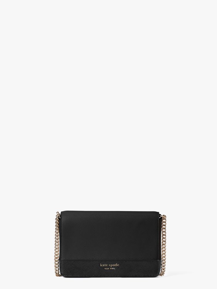 Spencer Chain Wallet, Black / Glitter, Product