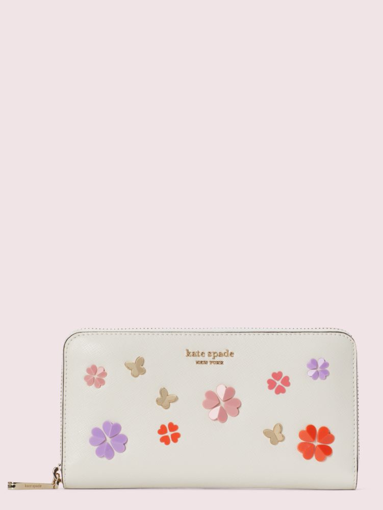 kate spade pink butterfly purse