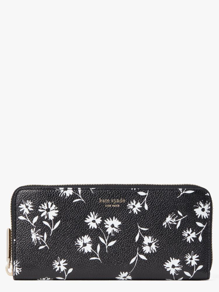 kate spade blue floral wallet