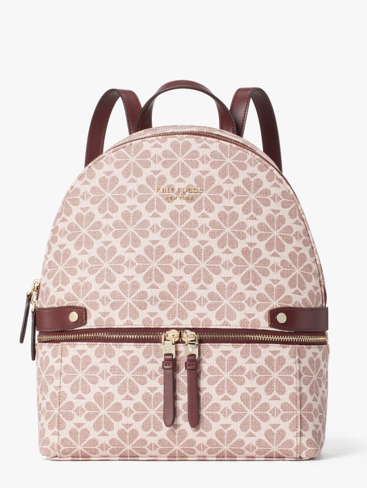 Women's pink multi spade flower coated canvas day pack medium backpack | Kate  Spade New York Belgium