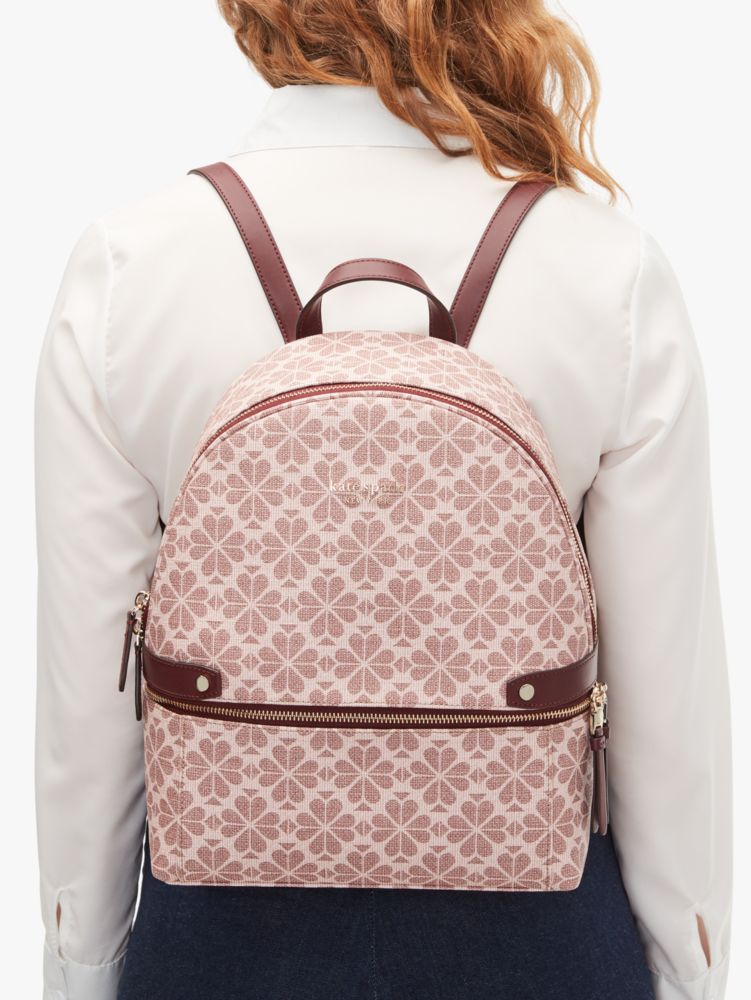 Women's pink multi spade flower coated canvas day pack medium backpack | Kate  Spade New York UK