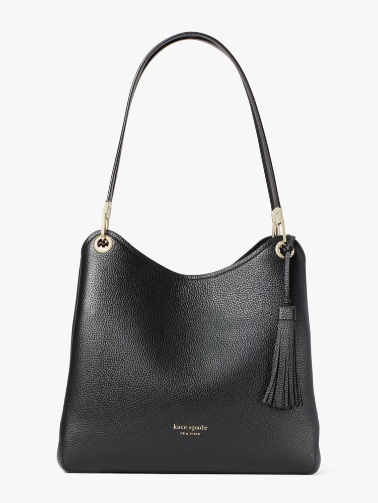 Women's black loop large shoulder bag | Kate Spade New York
