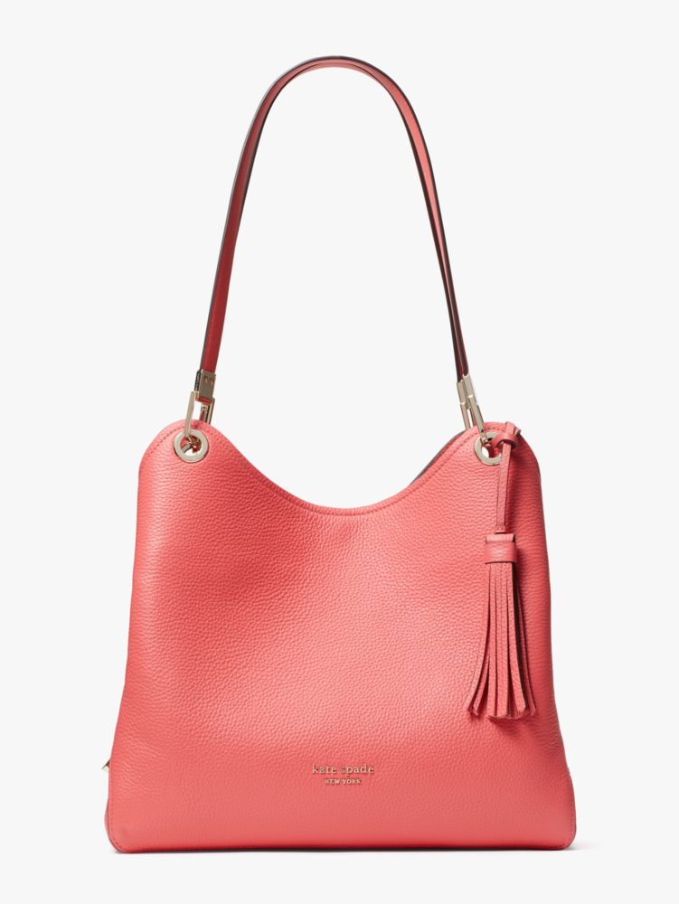 Kate Spade Loop Large Shoulder Bag In Peach Melba