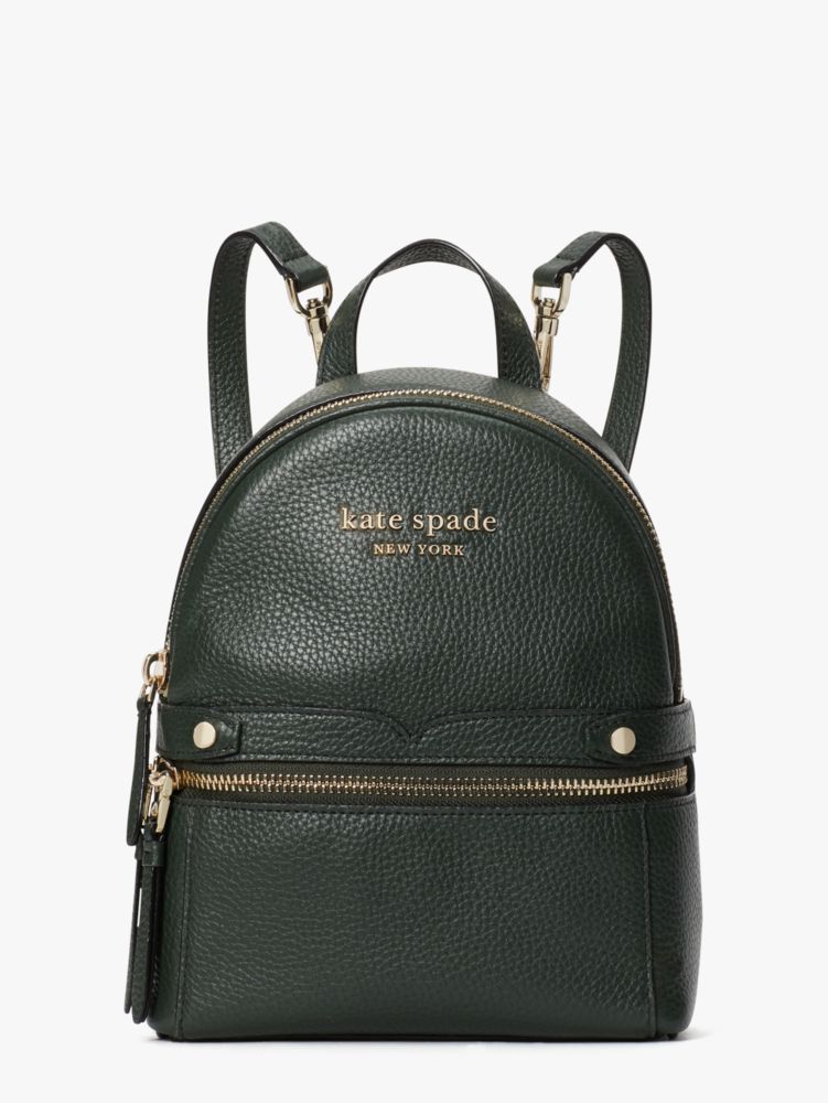 Kate Spade Jackson Street Merry Mini Leather Backpack in Gray