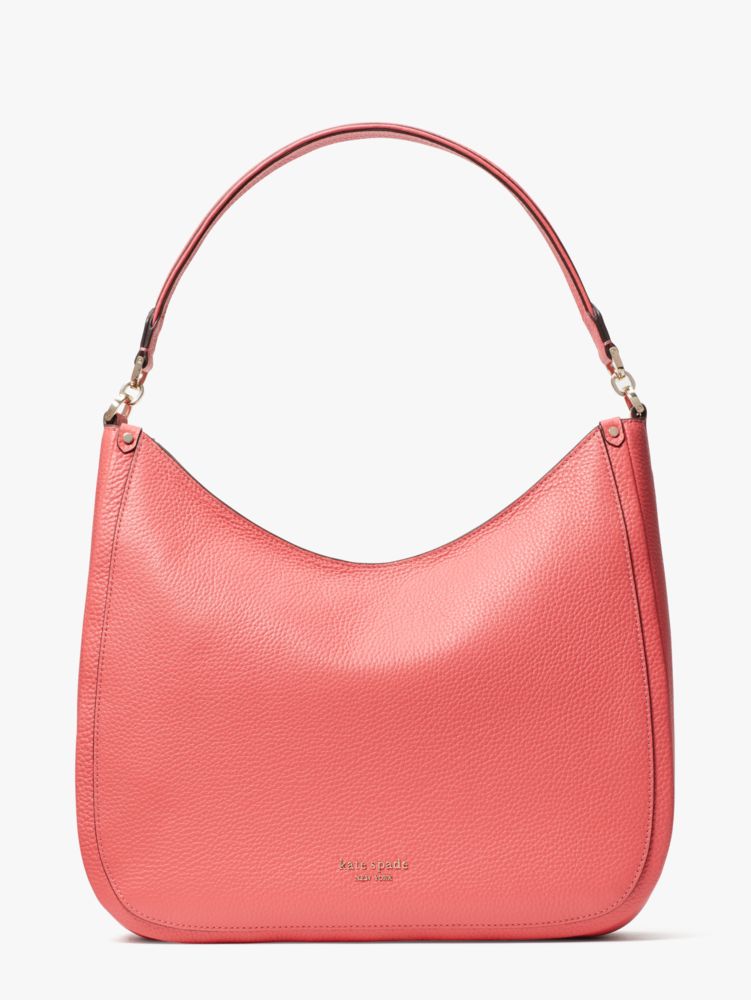 Kate Spade Roulette Large Hobo Bag In Peach Melba