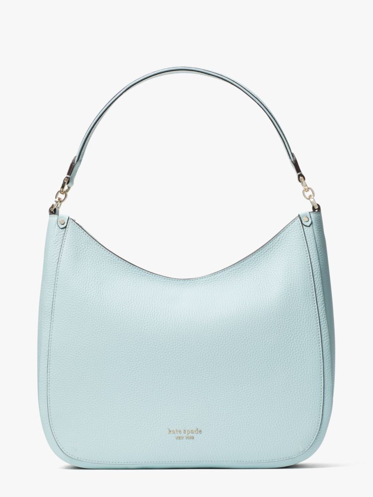 Kate Spade Roulette Large Hobo Bag In Blue Glow