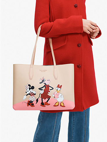 disney x kate spade new york clarabelle & friends large tote, , rr_productgrid