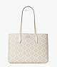 Spade Flower Coated Canvas All Day Large Tote, Parchment Multi, ProductTile