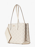 spade flower coated canvas all day large tote, , s7productThumbnail