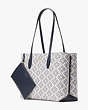 Spade Flower Coated Canvas All Day Large Tote, Slate Blue Multi, Product