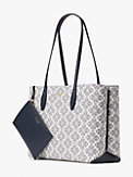 spade flower coated canvas all day large tote, , s7productThumbnail