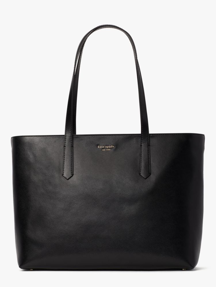 Women's black molly large ziptop work tote Kate Spade New York