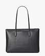 All Day Large Zip-top Tote, Black, Product