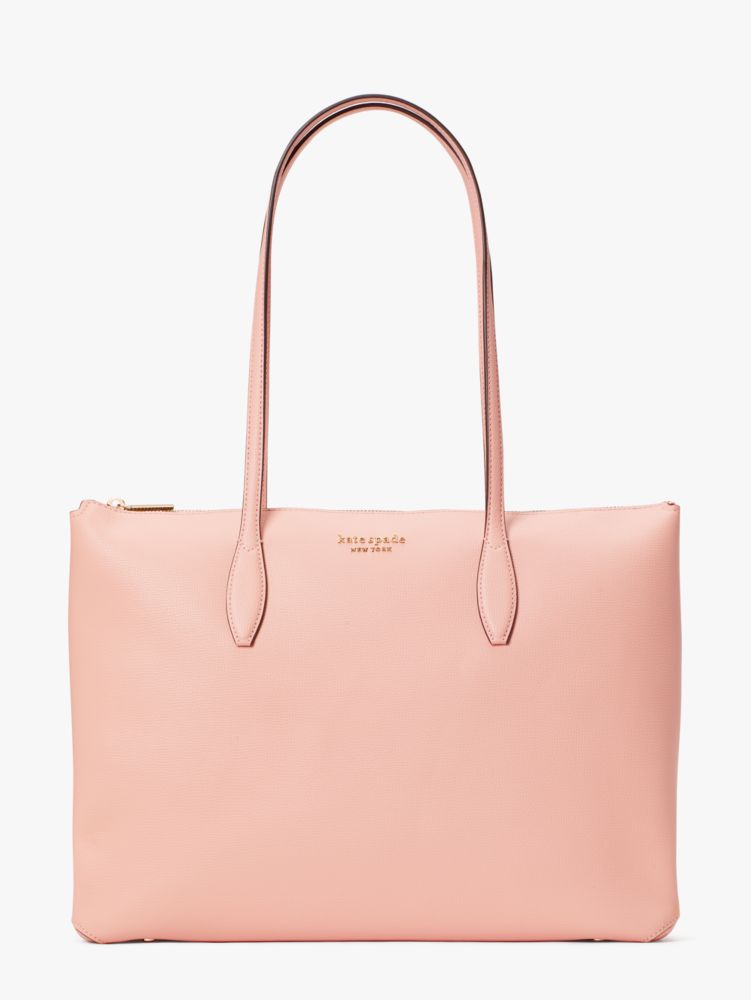 All Day Large Zip Top Tote, Coral Gable Pink, ProductTile