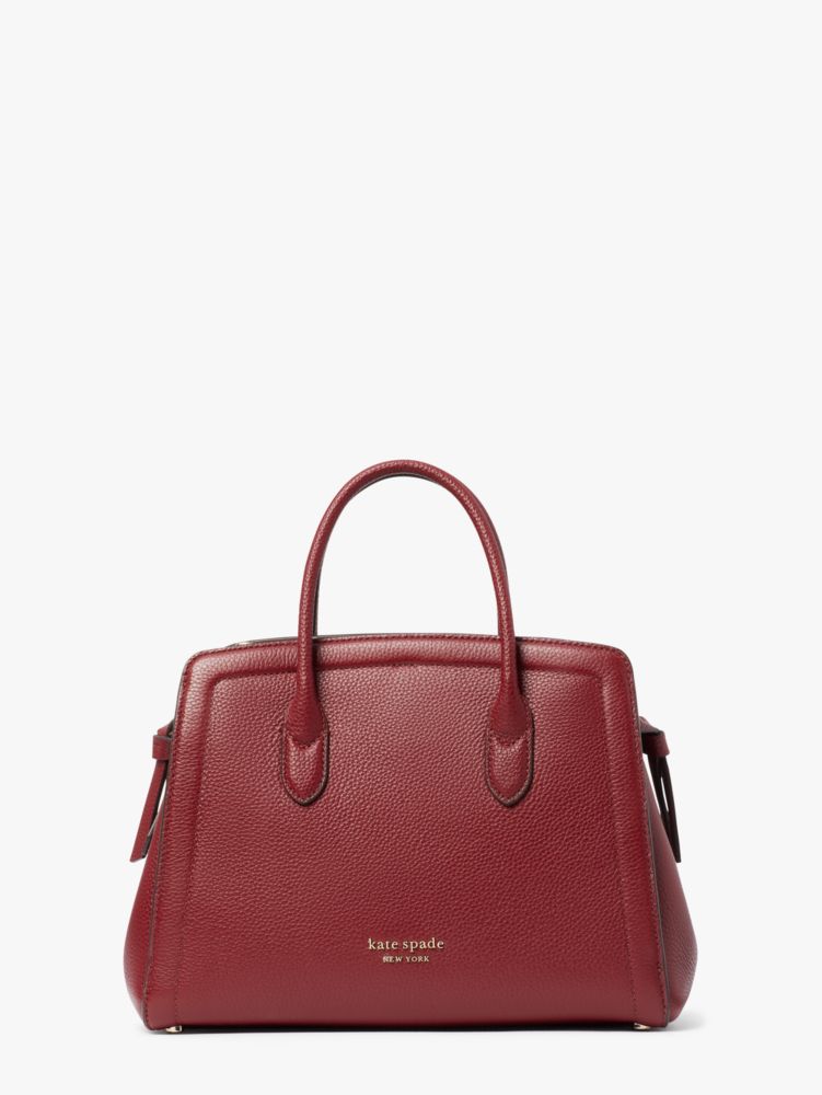 Knott Medium Satchel, Autumnal Red, Product