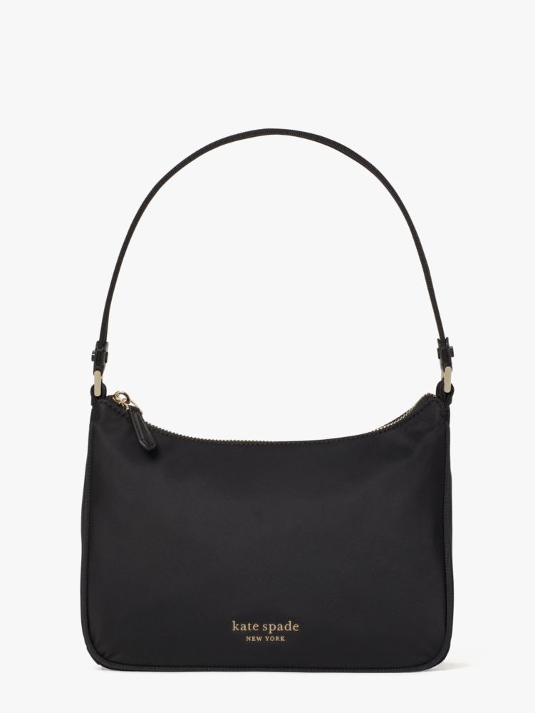 Women's black the little better sam nylon small shoulder bag | Kate ...