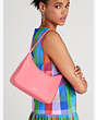 The Little Better Sam Nylon Small Shoulder Bag, Carolina Coral, Product