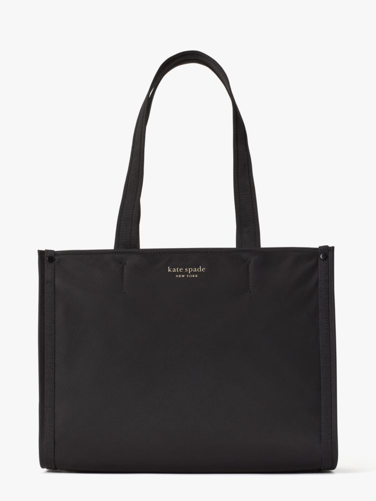 The Little Better Sam Nylon Medium Tote, Black, Product