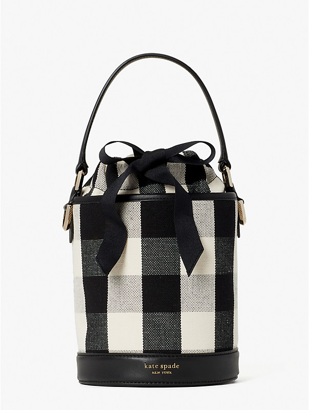 picnic gingham small bucket bag, , rr_large
