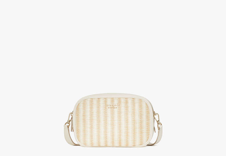 Astrid Straw Medium Crossbody, Parchment Multi, Product image number 0