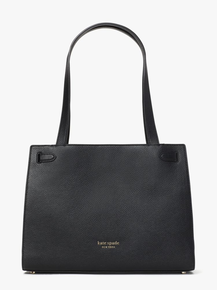 Lane Large Satchel, Black / Glitter, ProductTile