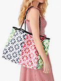 spade flower raffia everything extra-large tote, , s7productThumbnail