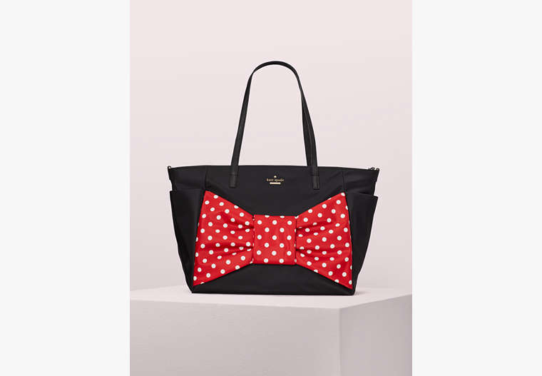 Kate Spade New York X Minnie Mouse Bethany Diaper Bag, Black / Glitter, Product