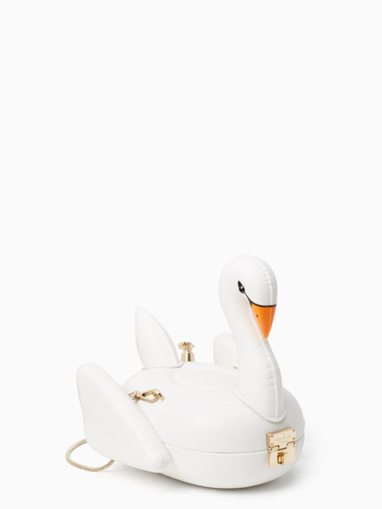 Checking In 3d Swan Pool Float Bag Kate Spade