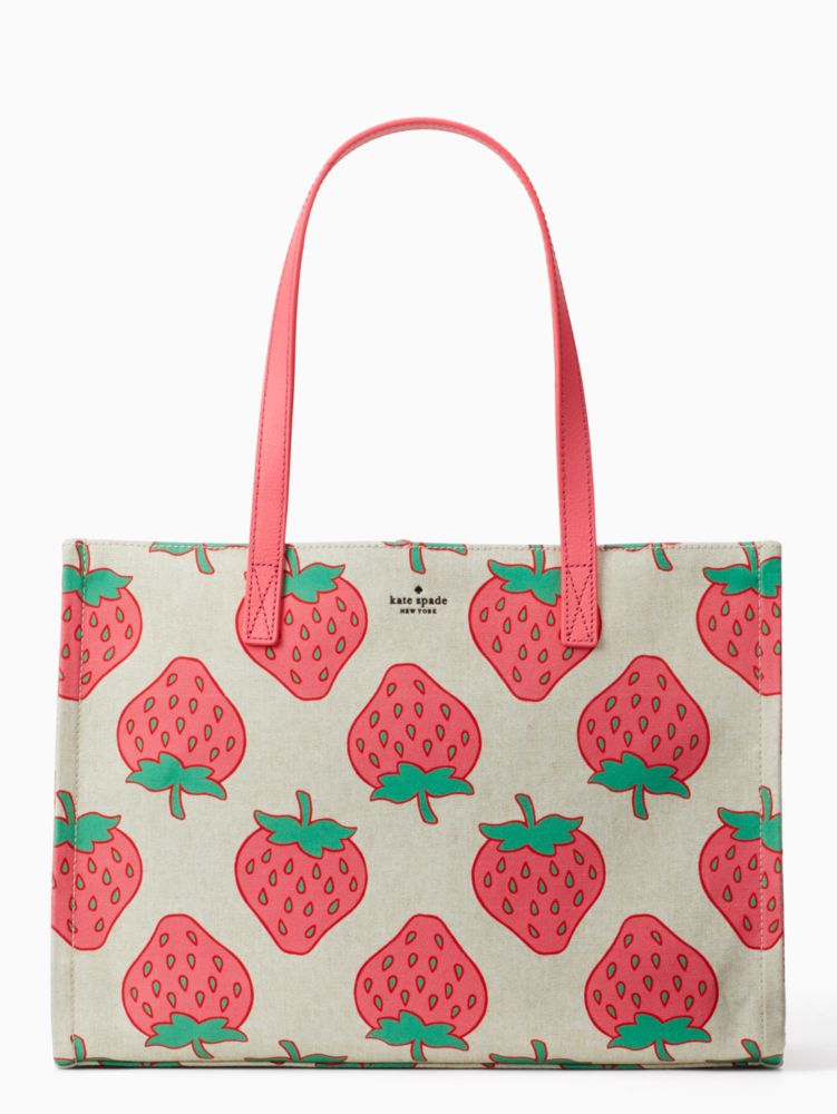 Picnic Perfect Strawberry Canvas Mega Original Bag Kate Spade UK
