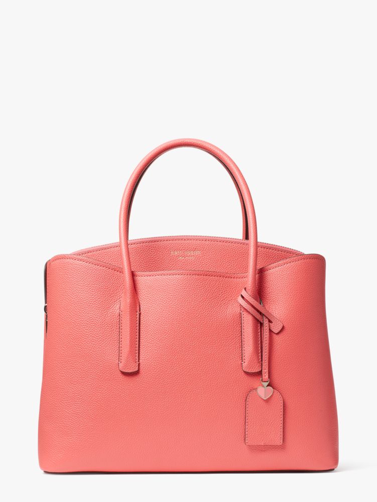 Kate Spade Margaux Large Satchel In Peach Melba