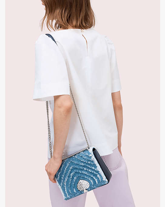 Amelia Jeweled Medium Convertible Chain Shoulder Bag | Kate Spade New York