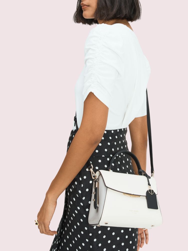 grace small top-handle satchel, parchment multi, productThumbnail