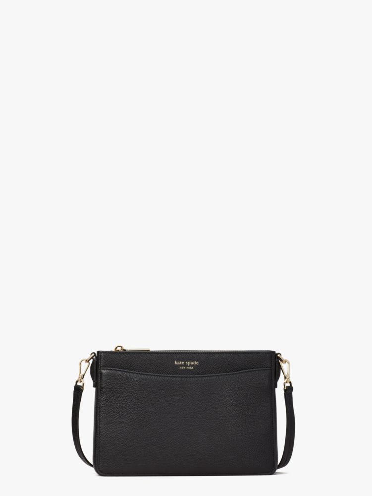 kate spade black and tan crossbody