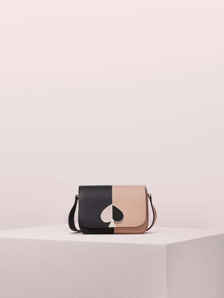 Women's black/flapper pink nicola bicolor small flap shoulder bag | Kate  Spade New York UK