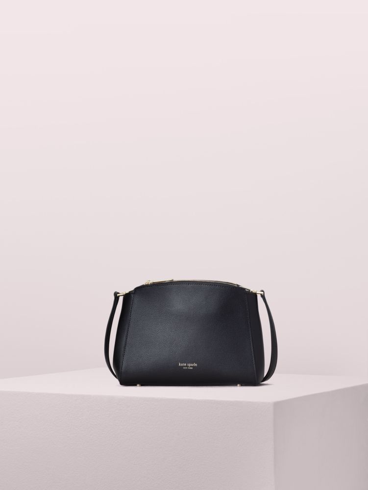 Women's black sydney double-zip crossbody | Kate Spade New York NL