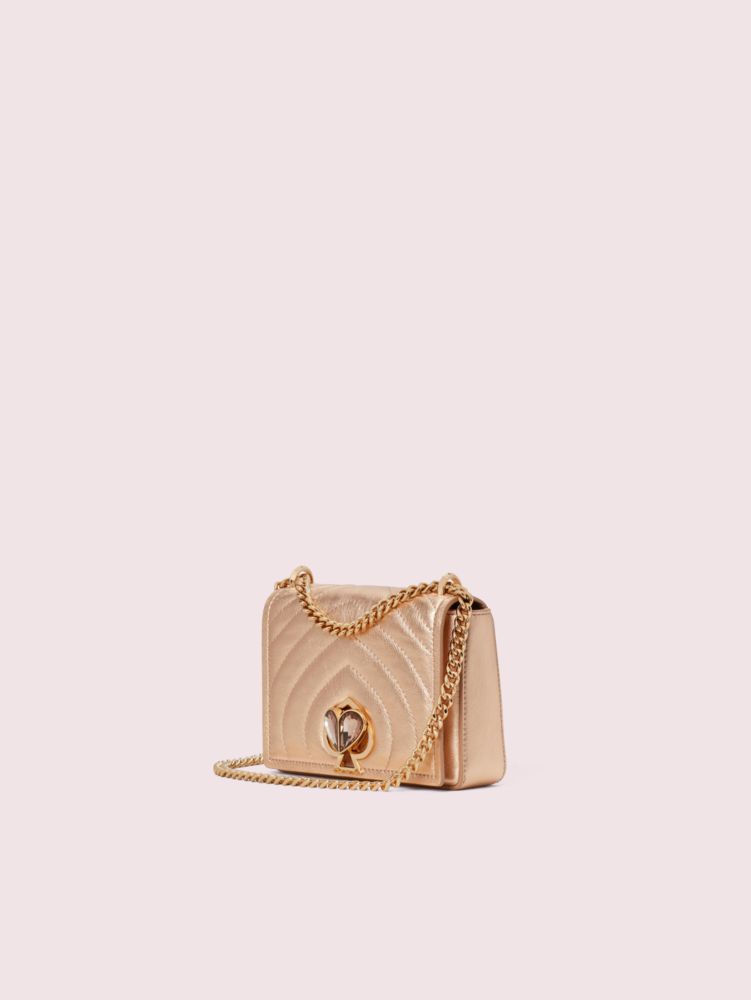 Women's rose gold amelia jeweled twistlock small convertible chain shoulder  bag | Kate Spade New York NL