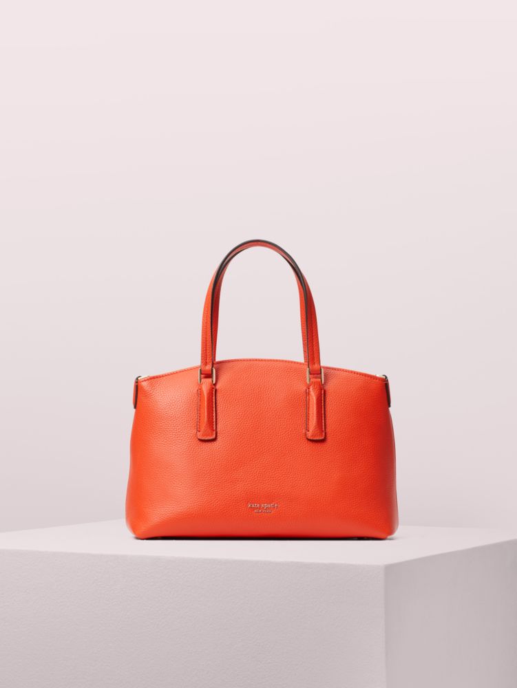 Abbott Small Satchel, Fire Lily, ProductTile