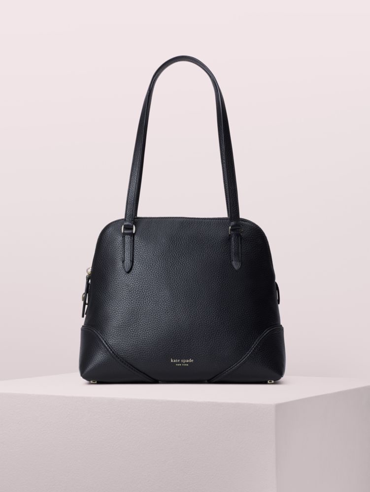 kate spade black quilted shoulder bag